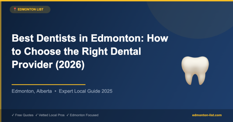 Best Dentists in Edmonton: How to Choose the Right Dental Provider (2026)