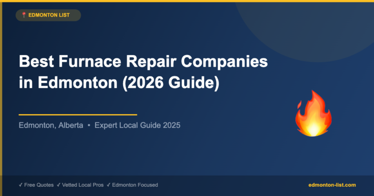 Best Furnace Repair Companies in Edmonton (2026 Guide)
