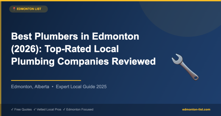Best Plumbers in Edmonton (2026): Top-Rated Local Plumbing Companies Reviewed