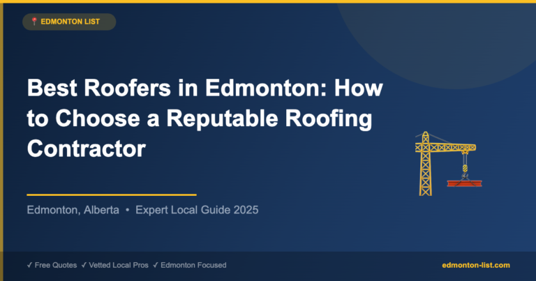 Best Roofers in Edmonton: How to Choose a Reputable Roofing Contractor