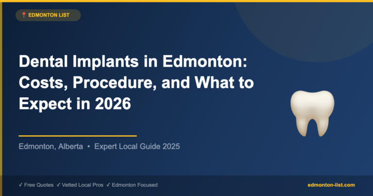 Dental Implants in Edmonton: Costs, Procedure, and What to Expect in 2026