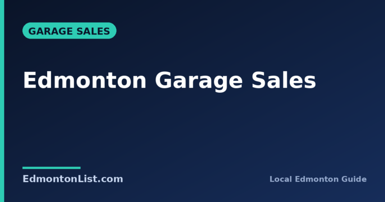 Edmonton Garage Sales: Where to Find the Best Deals