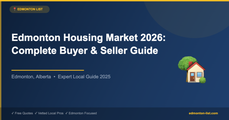 Edmonton Housing Market 2026: Complete Buyer & Seller Guide
