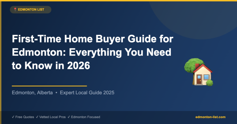 First-Time Home Buyer Guide for Edmonton: Everything You Need to Know in 2026