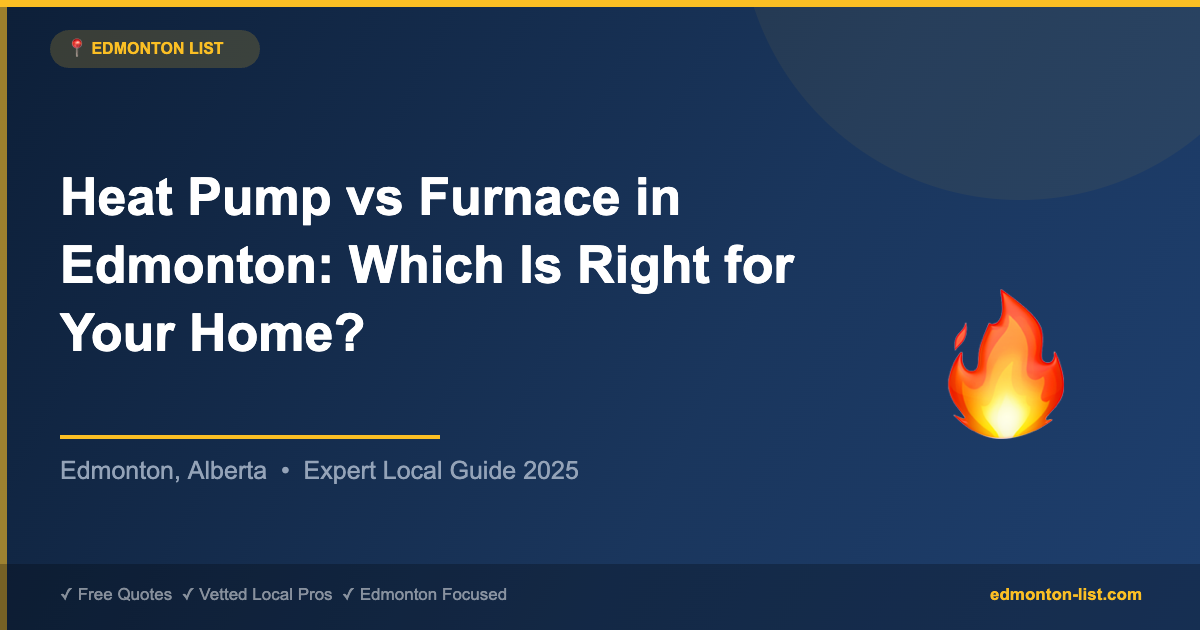 Heat Pump vs Furnace in Edmonton: Which Is Right for Your Home?