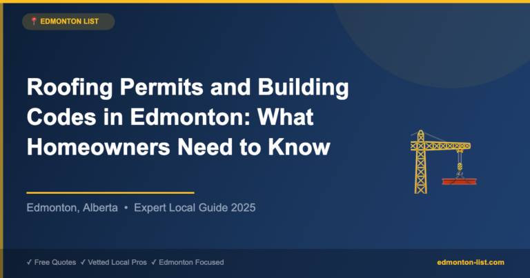 Roofing Permits and Building Codes in Edmonton: What Homeowners Need to Know